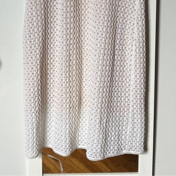 Dolce & Gabbana Cream Sheath Midi Dress with Scoop Neck Medium 28/42 VTG 90s - Picture 5 of 5